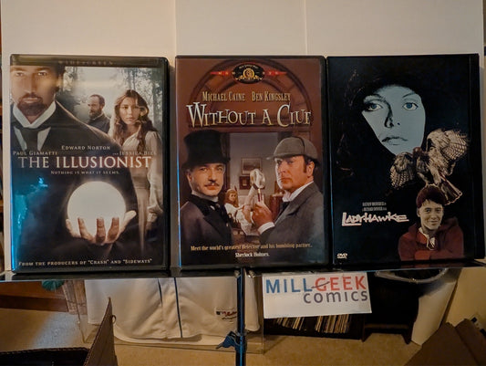 The Illusionist / Without a Clue / Ladyhawke (DVD) Like New -JD