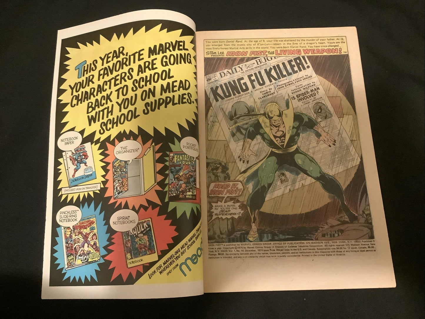 Iron Fist #10 (Marvel Comics December 1976) VF+ (8.5) Chris Claremont