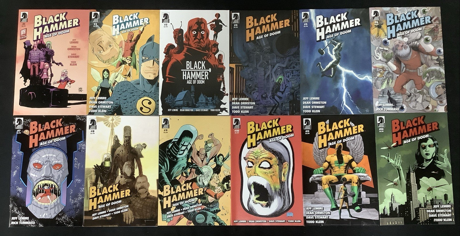 Black Hammer: Age of Doom #1-12 Complete Set, Dark Horse Comics, Jeff Lemire