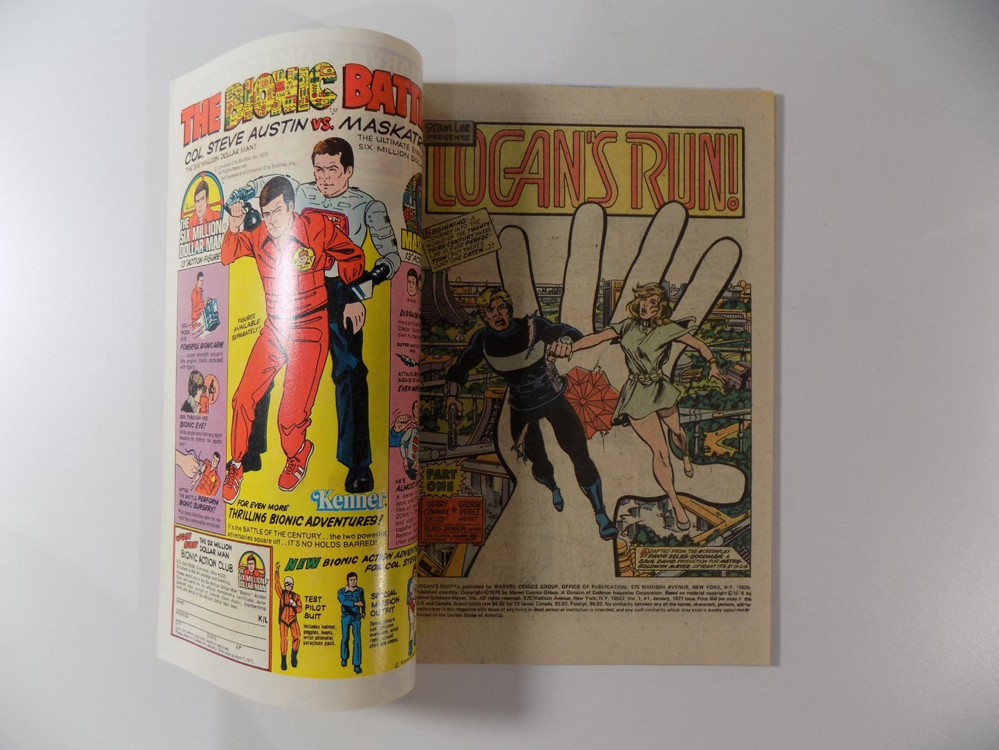 Logan's Run #1 Marvel Comic January 1977 Near Mint