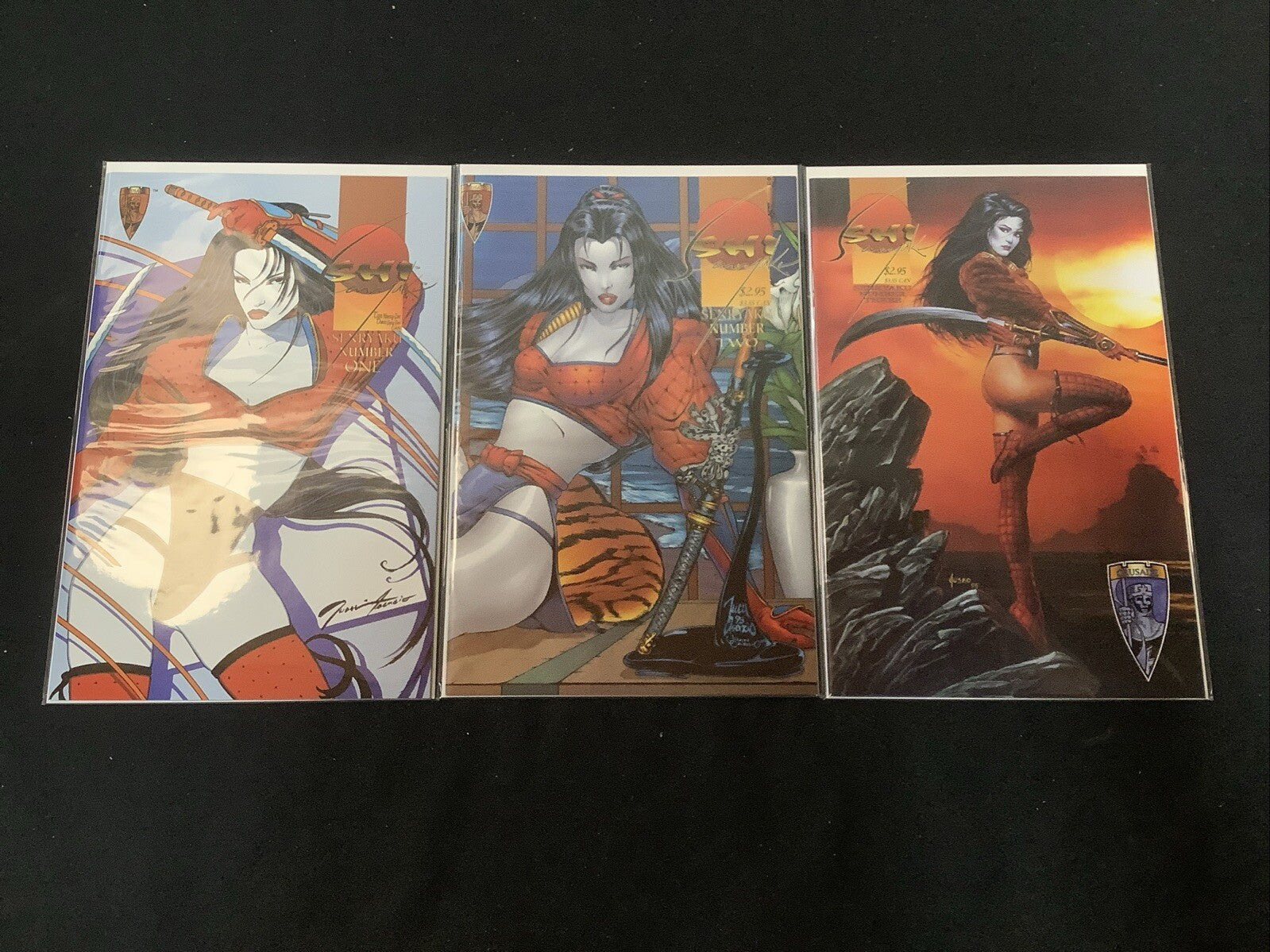 Shi Senryaku #1-3 Complete Comic Set, Crusade Comics, Stan Sakai, Nelson Asencio