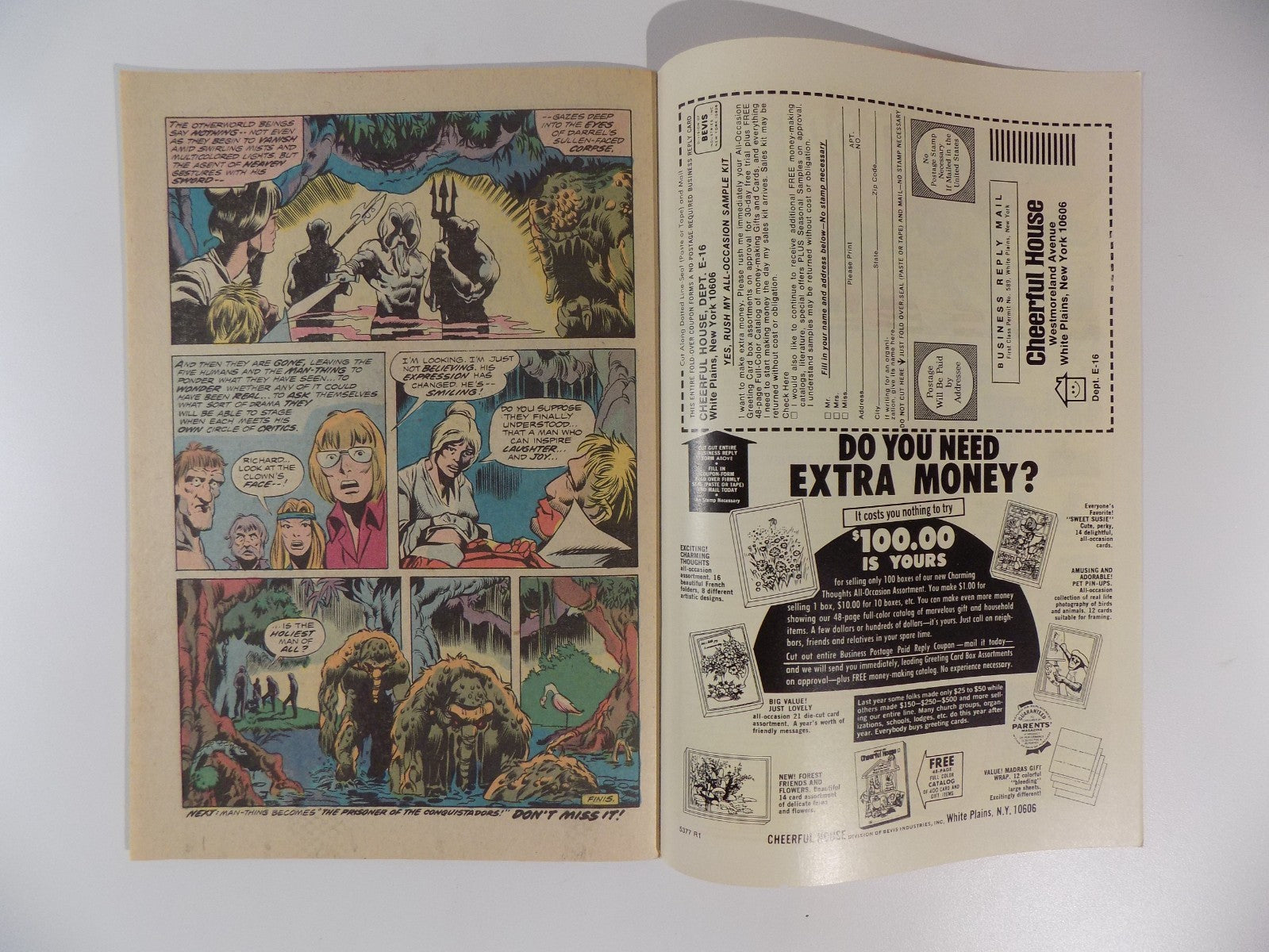 Man-Thing #6 Marvel Comic June 1974 Very Fine+