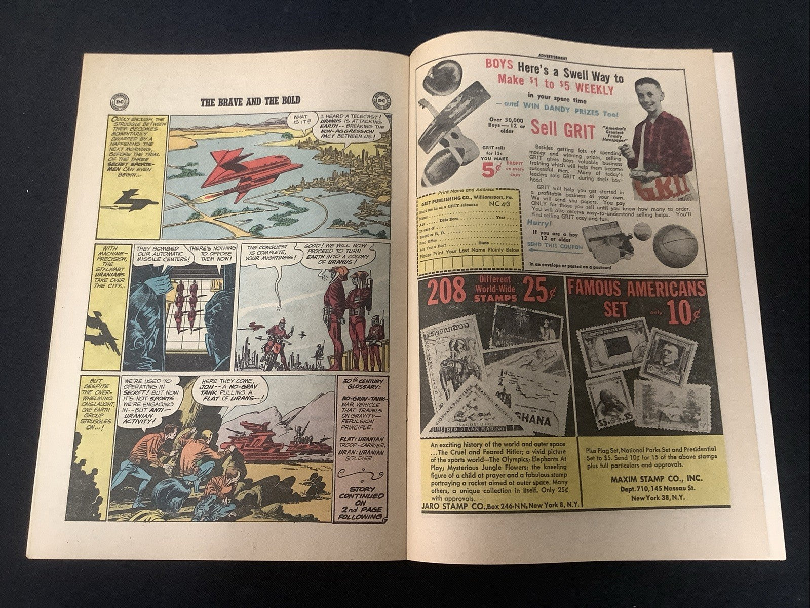 Brave and the Bold #47 (1963) Fine (6.0) 2 Inner Wrap Detached Lower Staple