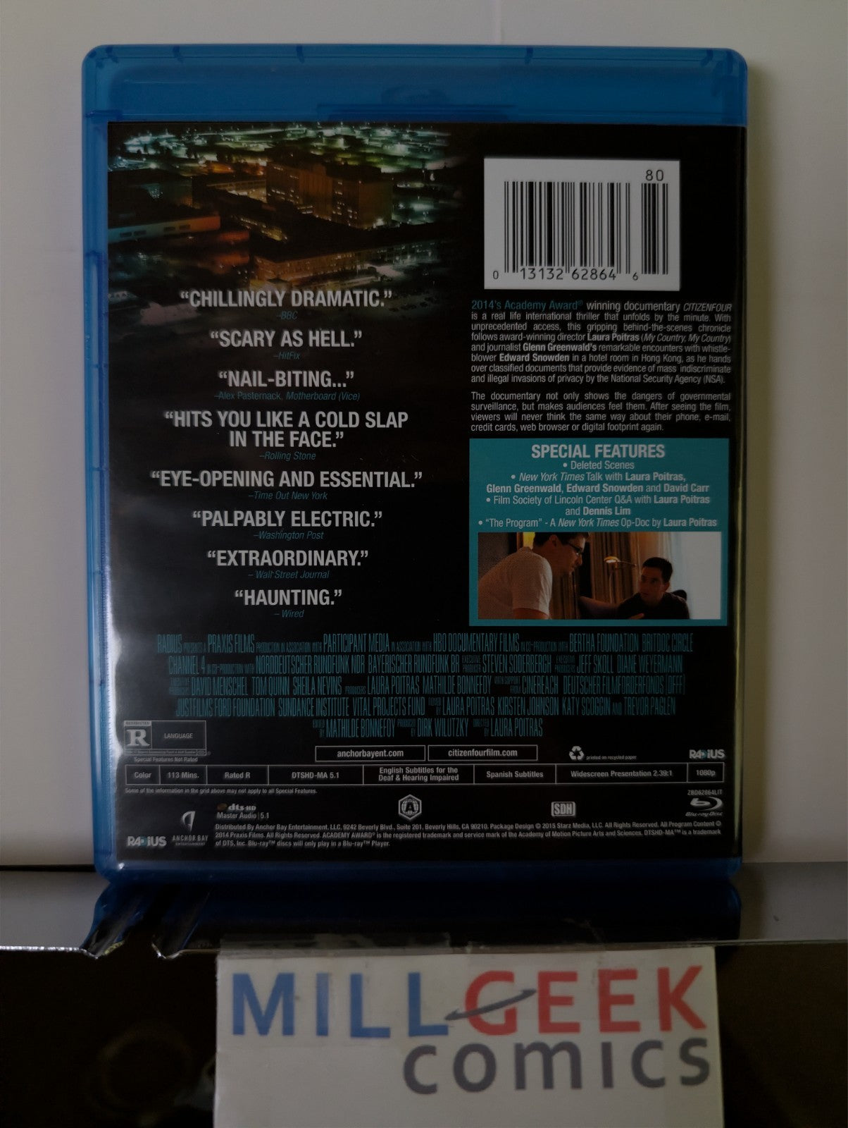 Citizenfour, Academy Award Winner Best Documentary (Blu-Ray) -JD