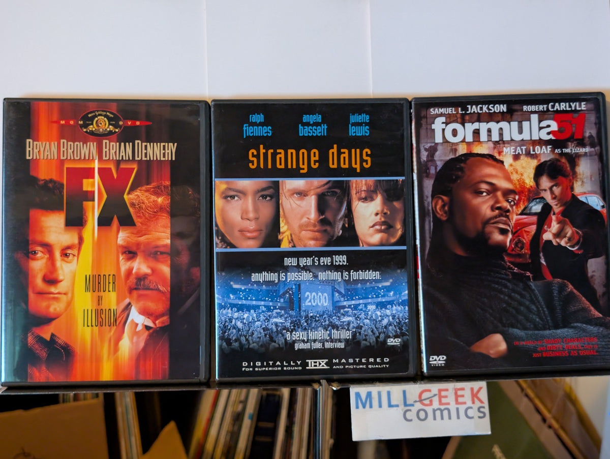 FX / Strange Days / Formula 51, 3 Thriller Movie Lot (DVD) -JD