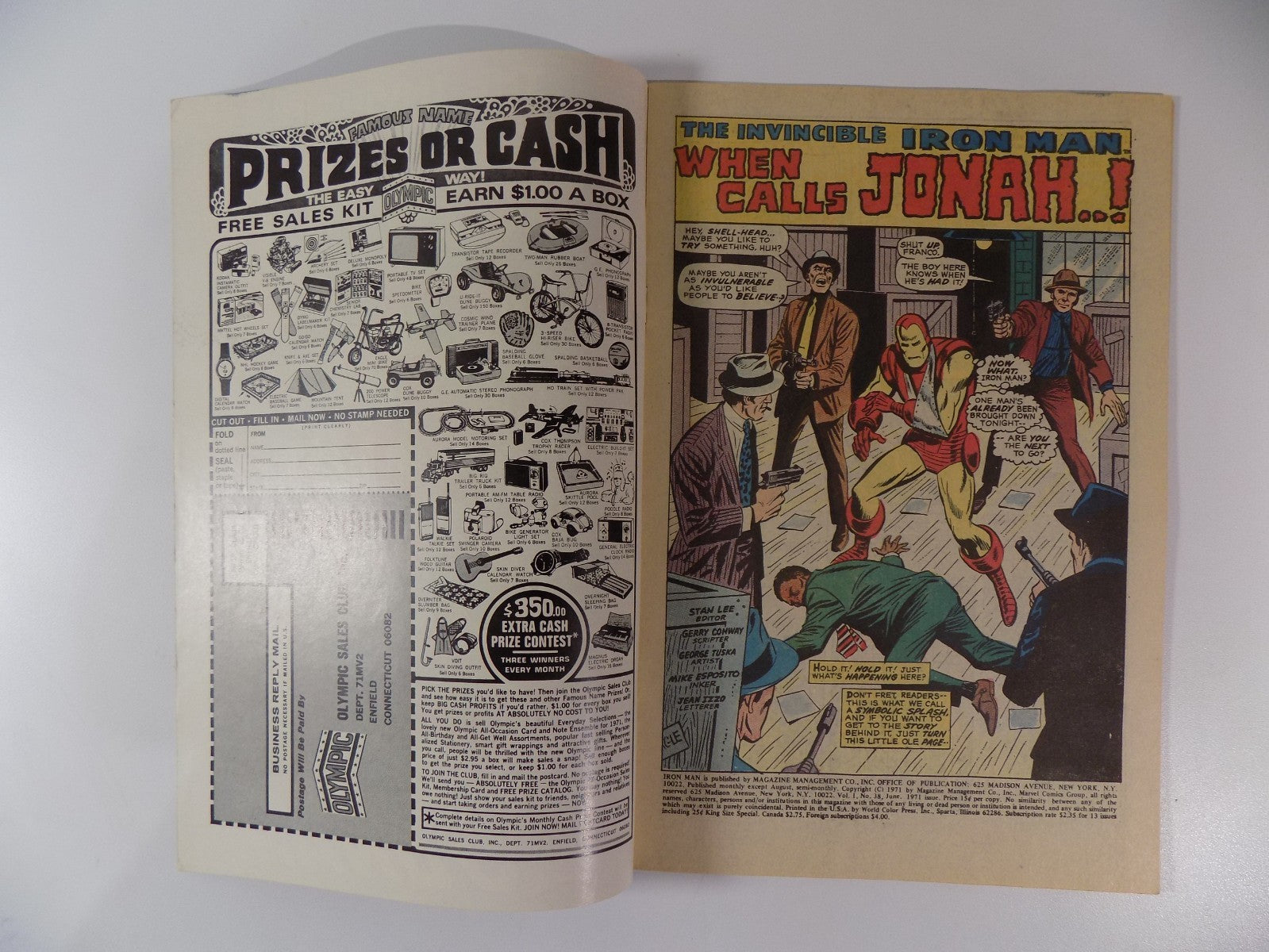 Iron Man #38 Marvel Comic June 1971 Fine/Very Fine
