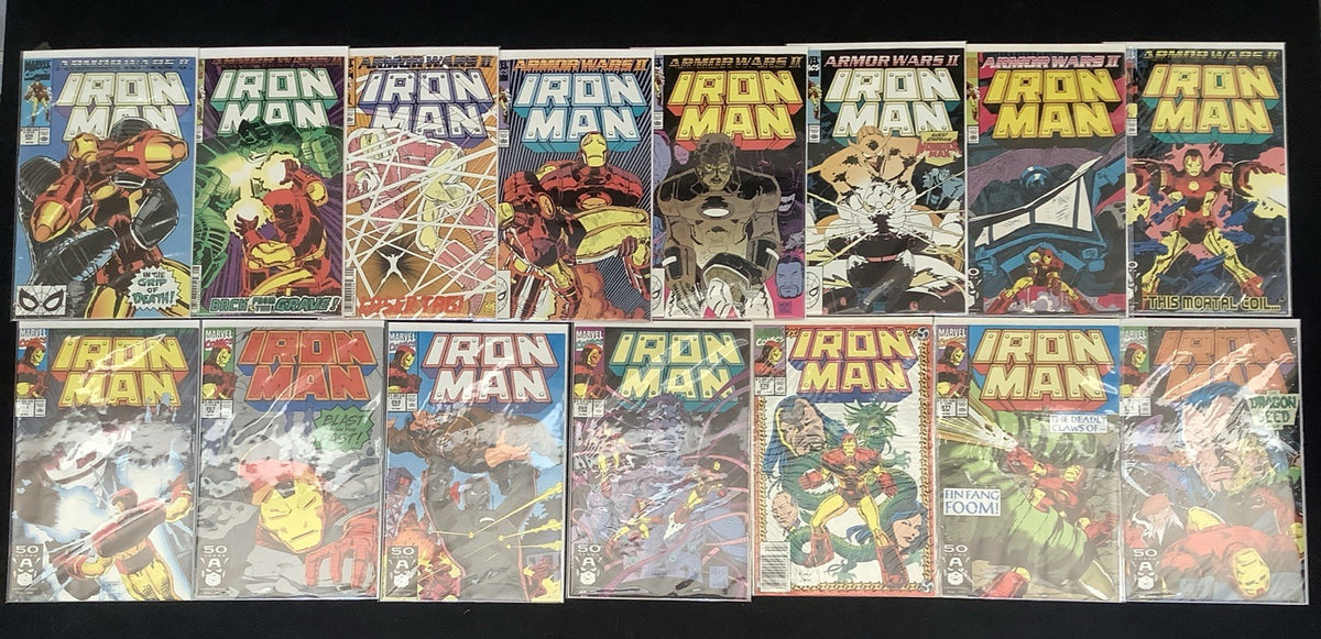 Iron Man #258-272 Comic Lot, Marvel Comics, John Byrne/John Romita Jr., 1990