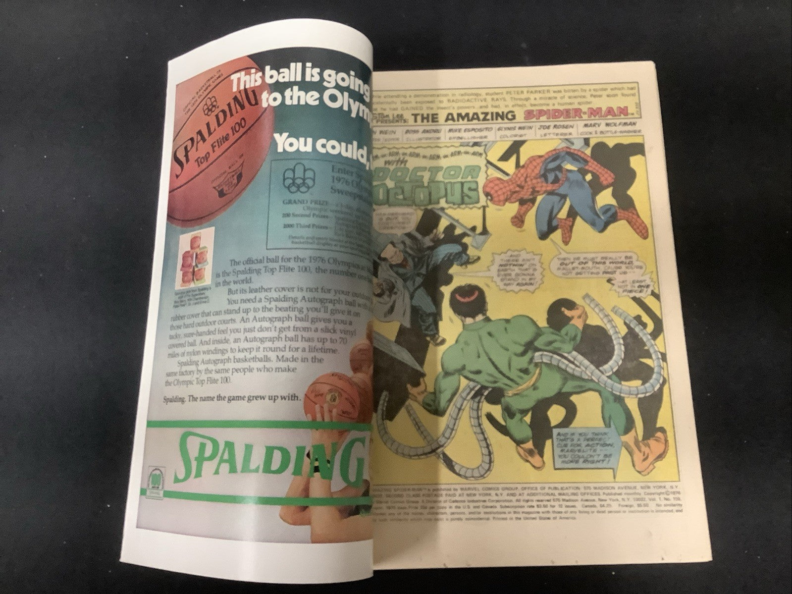 Amazing Spider-Man #159 (Marvel Comics August 1976) VF/NM (9.0) Len Wein