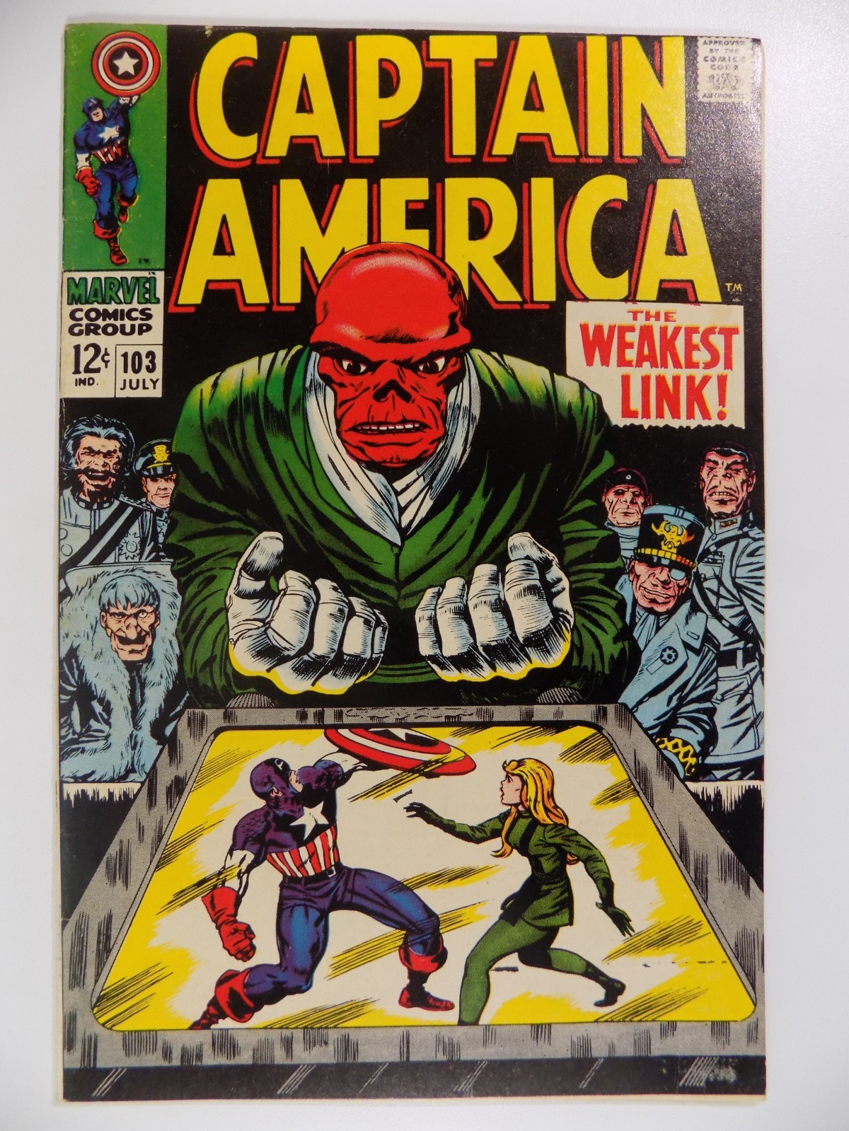 Captain America #103 Marvel Comic July 1968 Very Fine-