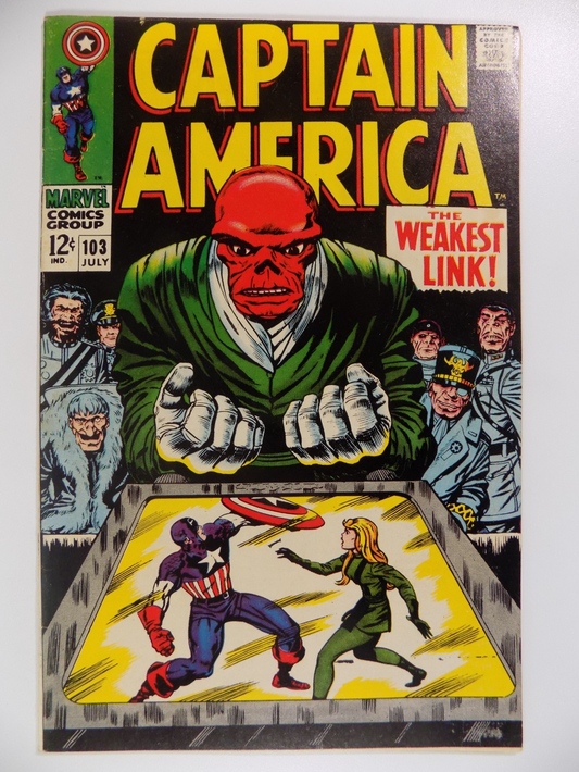 Captain America #103 Marvel Comic July 1968 Very Fine-