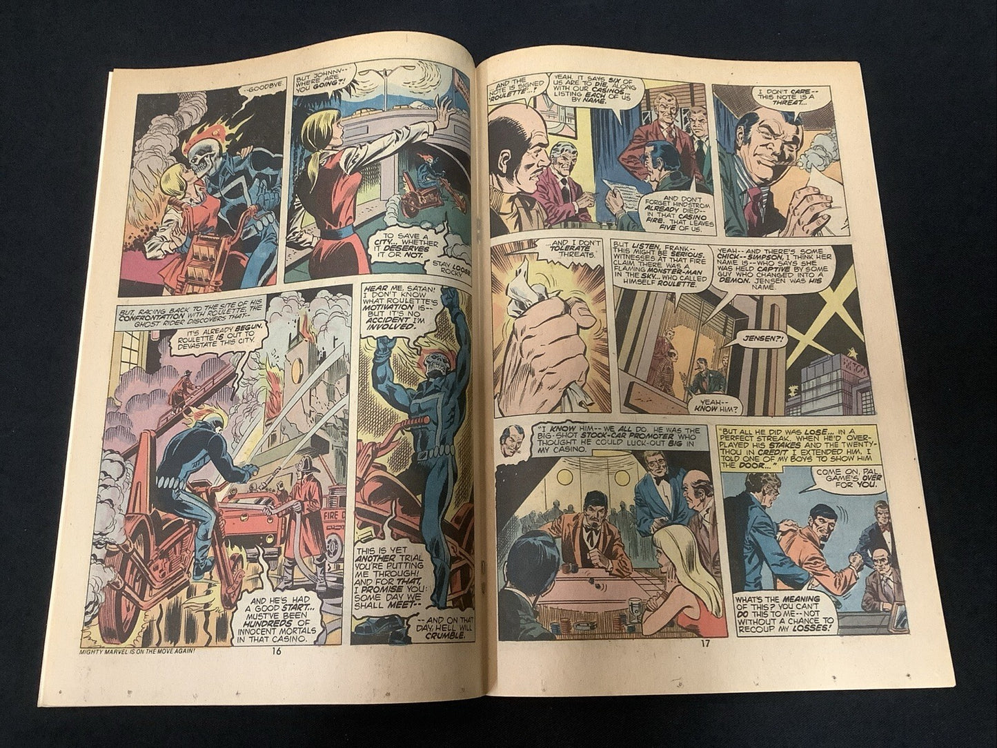 Ghost Rider #5 (Marvel Comics April 1974) VF (8.0) “And Vegas Writhes In Flames”