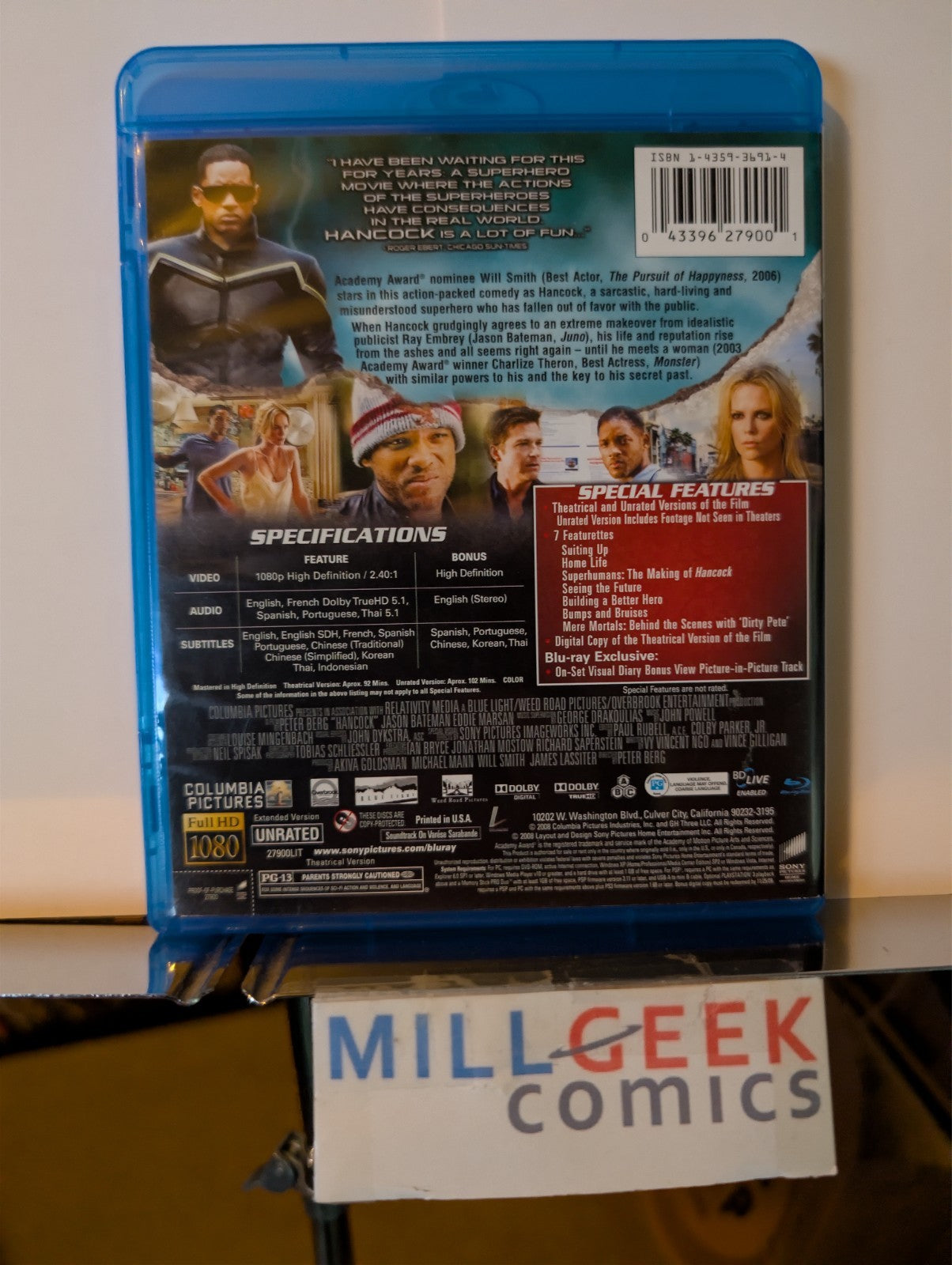 Hancock, Will Smith & Charlize Theron (Blu-Ray) -JD