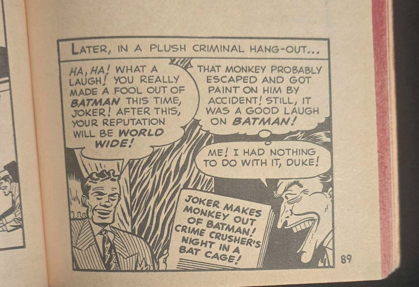 Batman Vs. the Joker No.3 (1st Ed Signet Book Paperback May 1966)