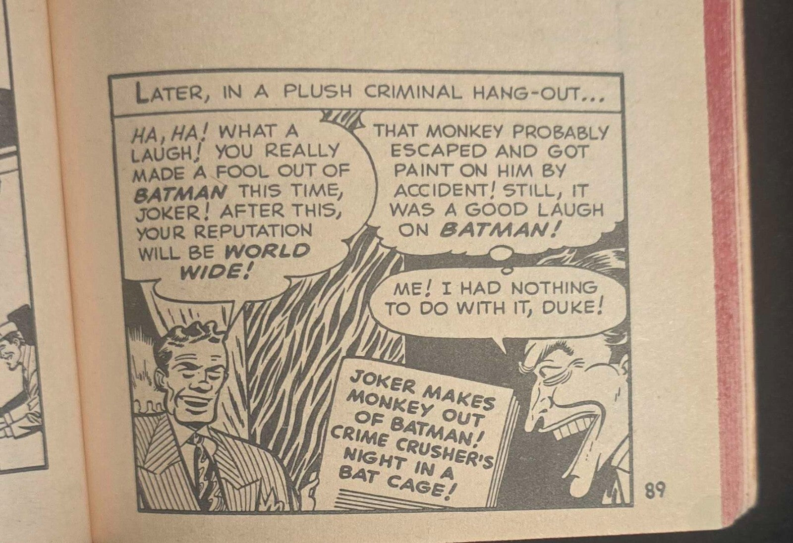 Batman Vs. the Joker No.3 (1st Ed Signet Book Paperback May 1966)