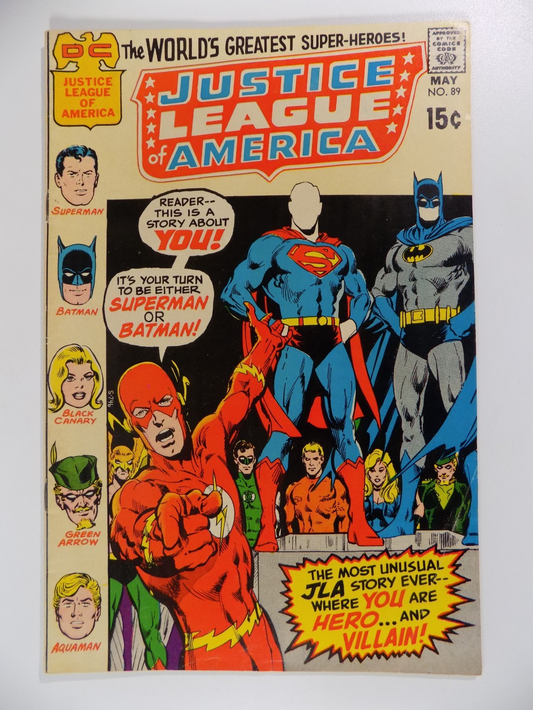Justice League of America #89 DC Comic May 1971 Very Fine-