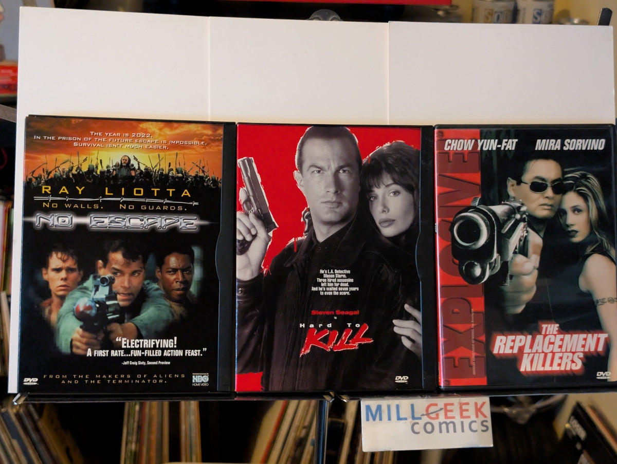 No Escape / Hard to Kill / The Replacement Killers, 3 Action Movie Set (DVD) -JD