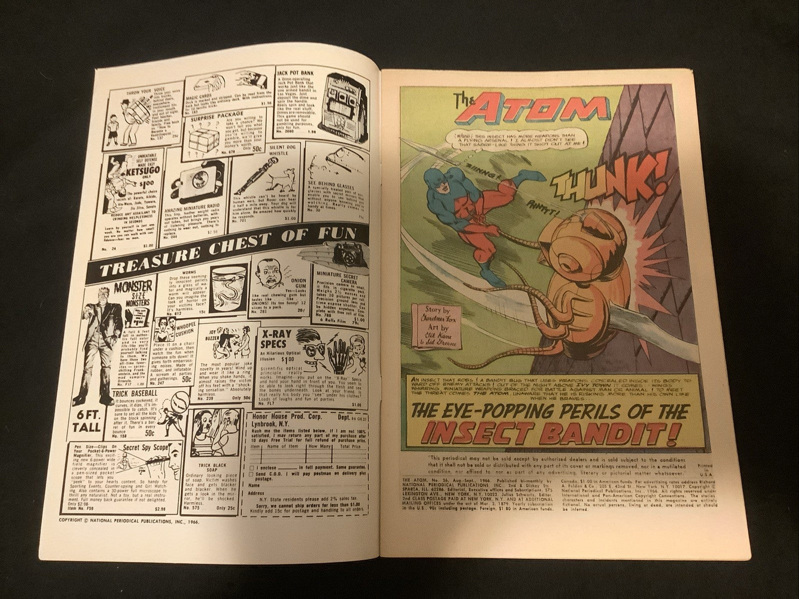 The Atom #26 (DC Comics 1966) F+ (6.5) Gardner Fox/Gil Kane, Inner Wrap Detached