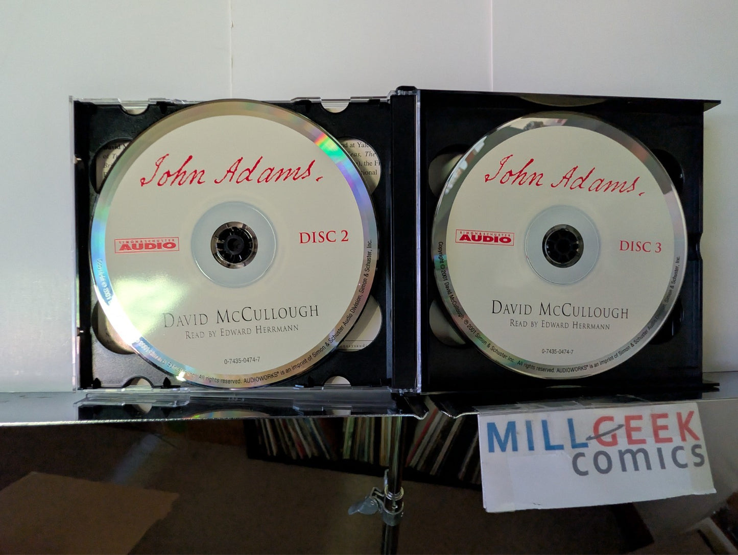 David McCullough's John Adams, Read by Edward Herrmann, 9 CDs -JD