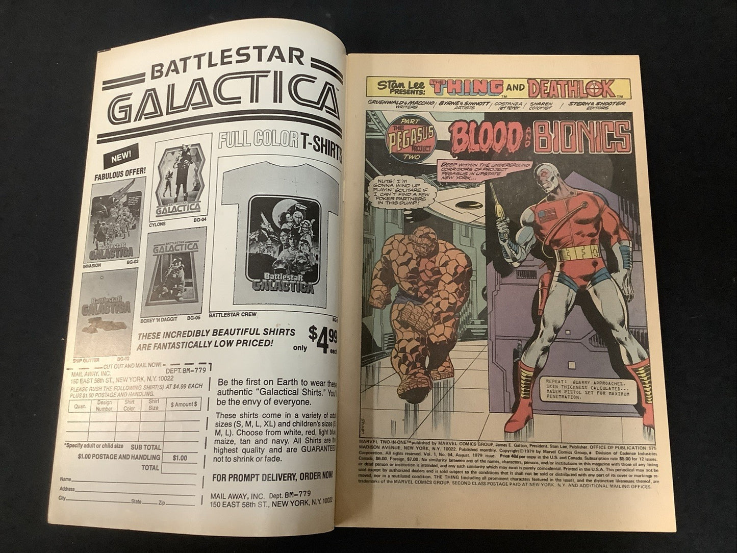 Marvel Two-in-One #54 (Marvel Comics August 1979) VF (8.0) Thing & Deathlok