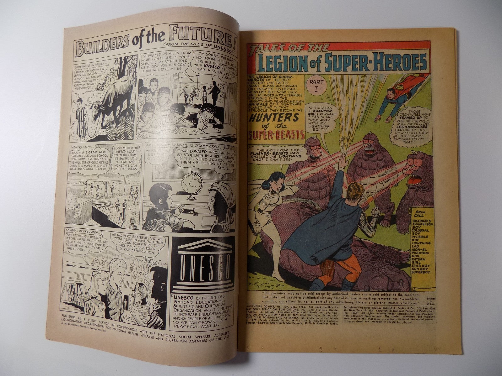 Adventure Comics #339 DC Comics Fine December 1965