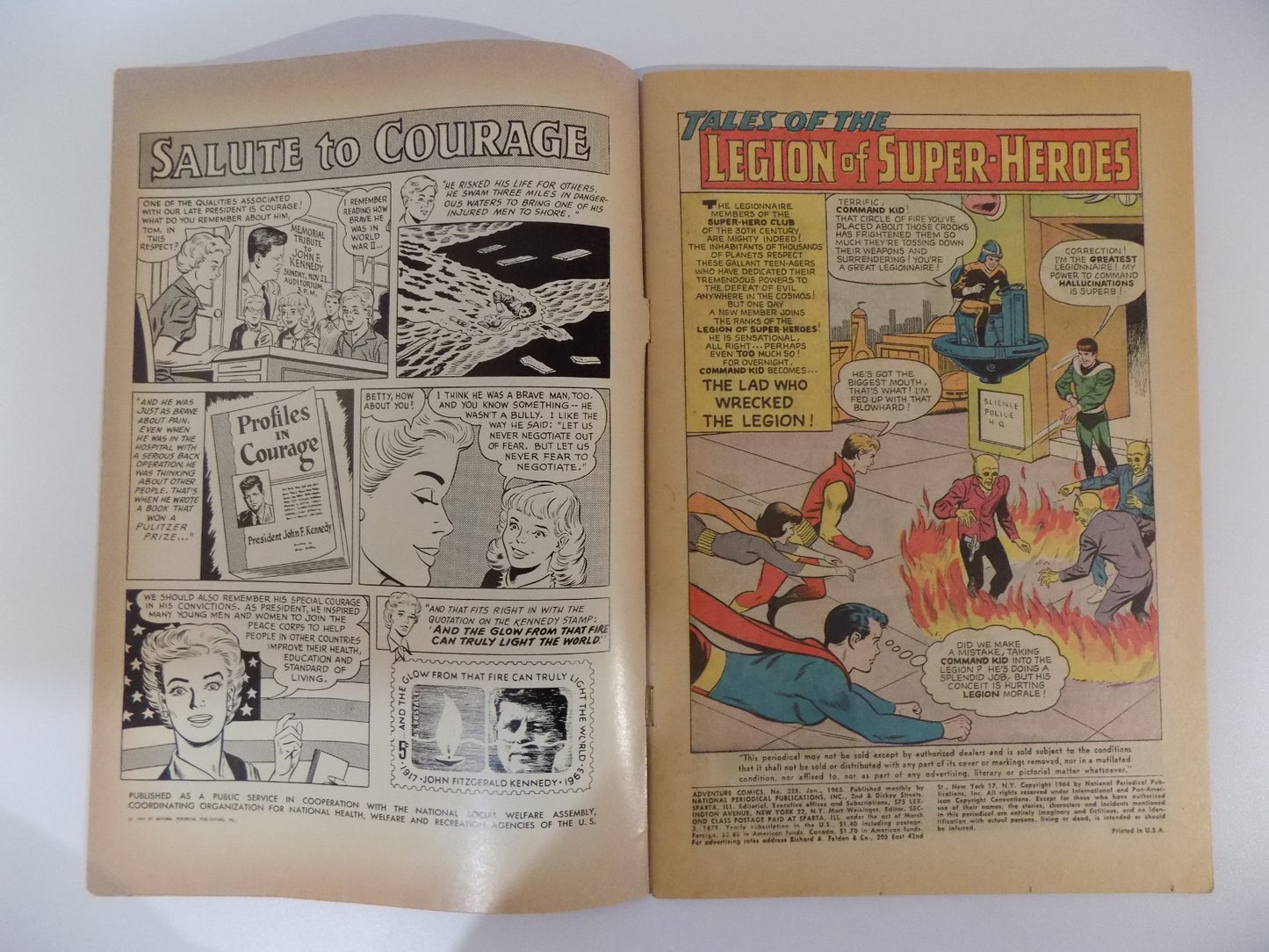Adventure Comics #328 DC Comic Fine January 1965