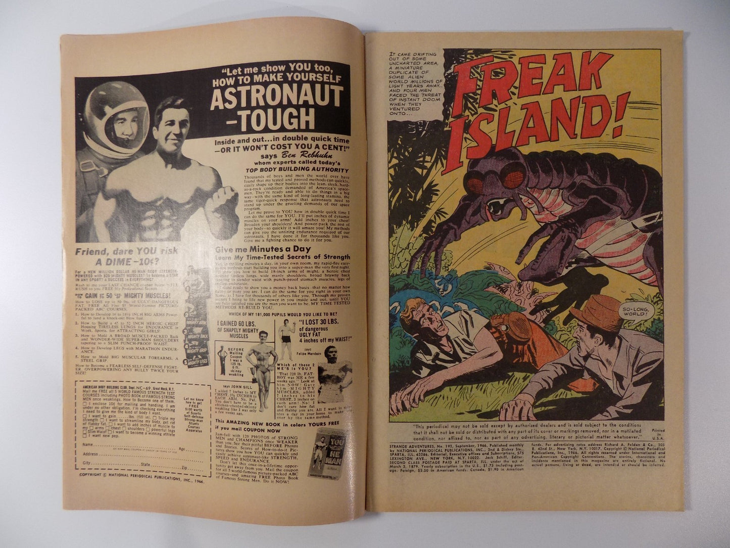 Strange Adventures #192 DC Comic September 1966 Fine