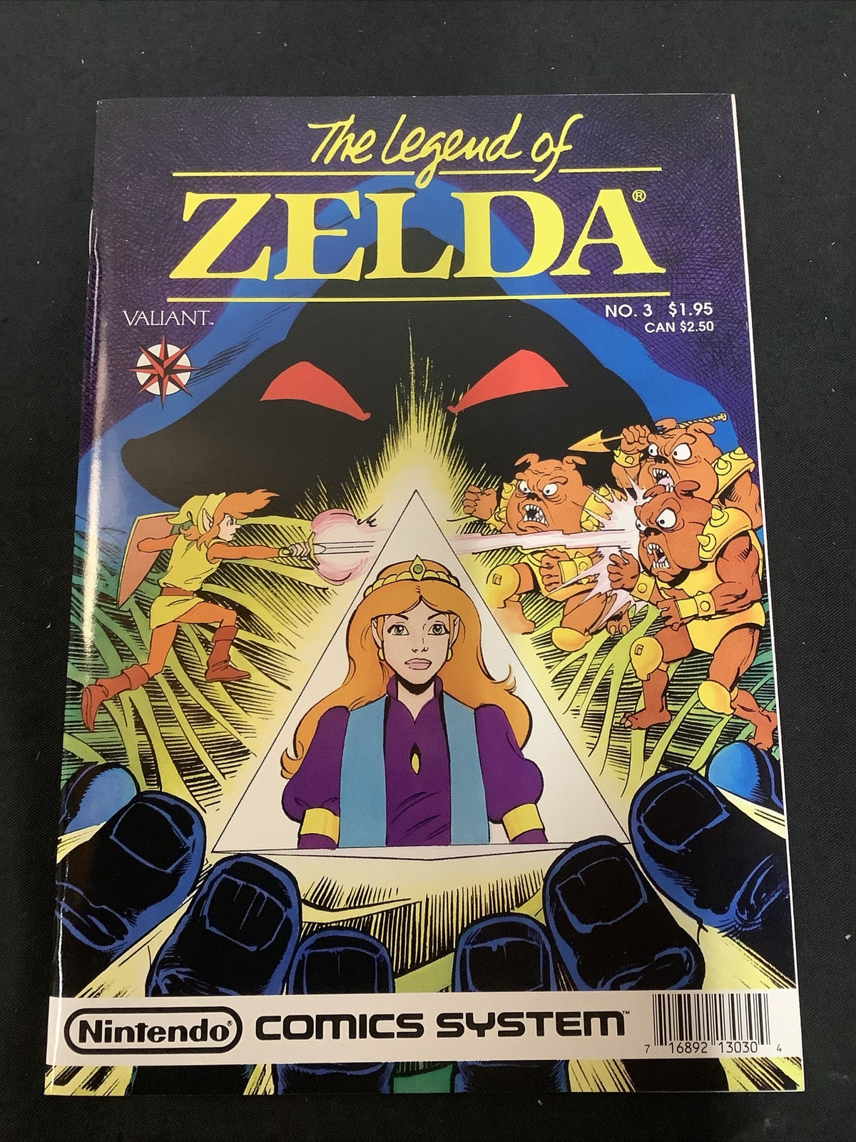 Link The Legend of Zelda #3 (1990) NM- (9.2)  “Secrets Of The Triforce” DLL