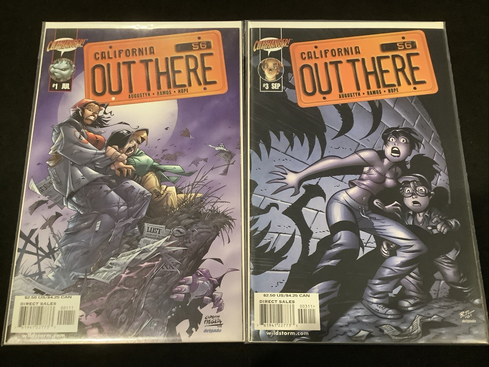 Out there ##1-18 + Variants Complete Comic Set, Cliffhanger, Augustyn/Ramos