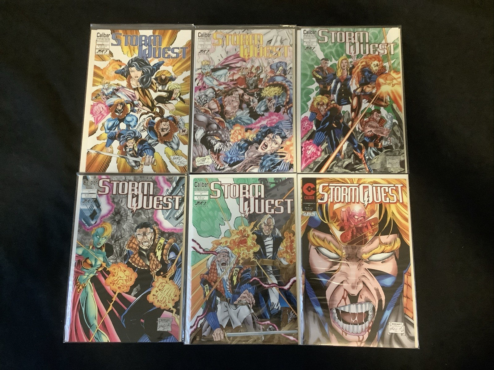 Stormquest #1-6 Complete Comic Set, Caliber Comics, Bierbaum/Land, 1994