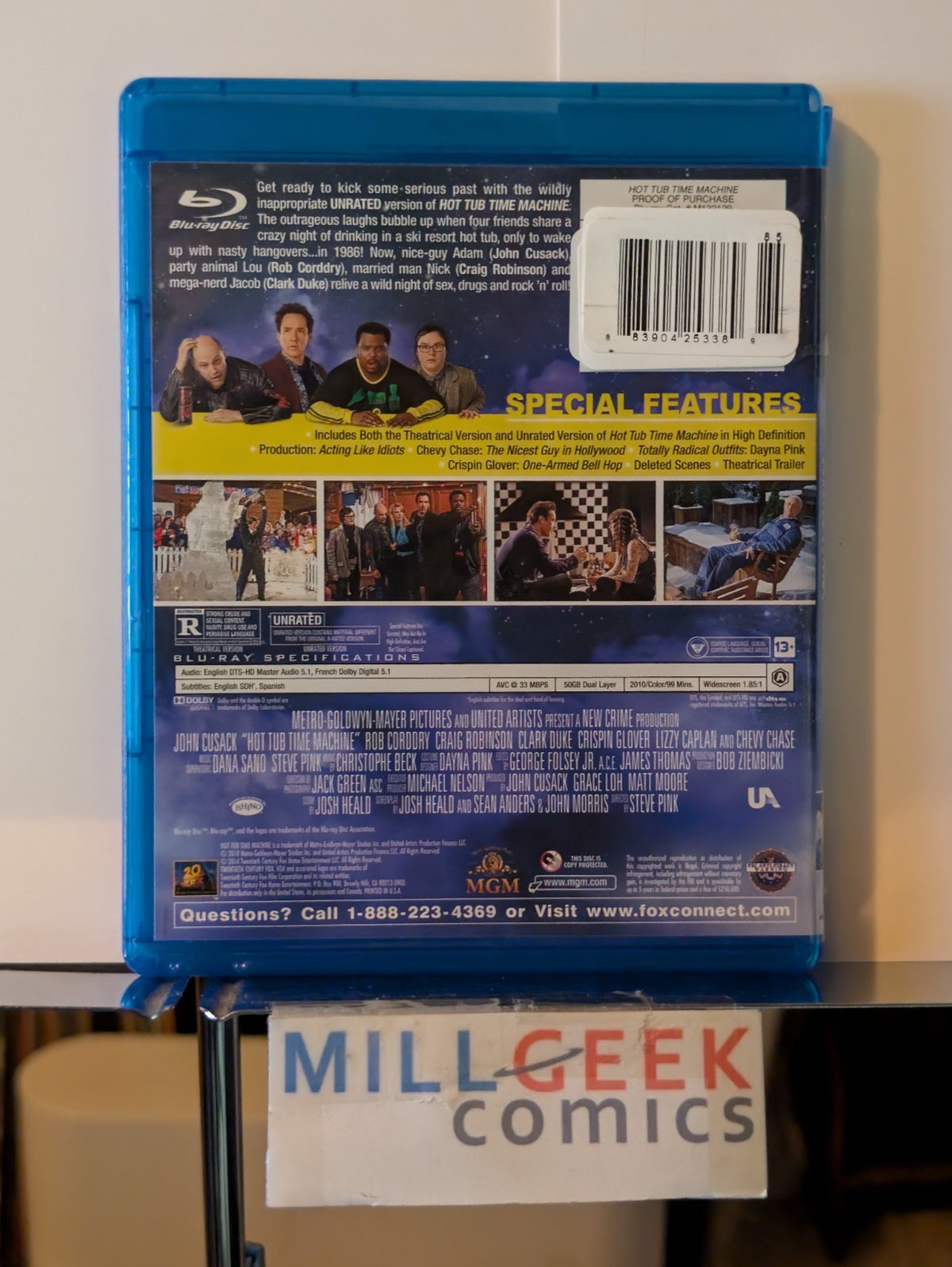 Hot Tub Time Machine, Unrated Edition (Blu-ray 2010) -JD