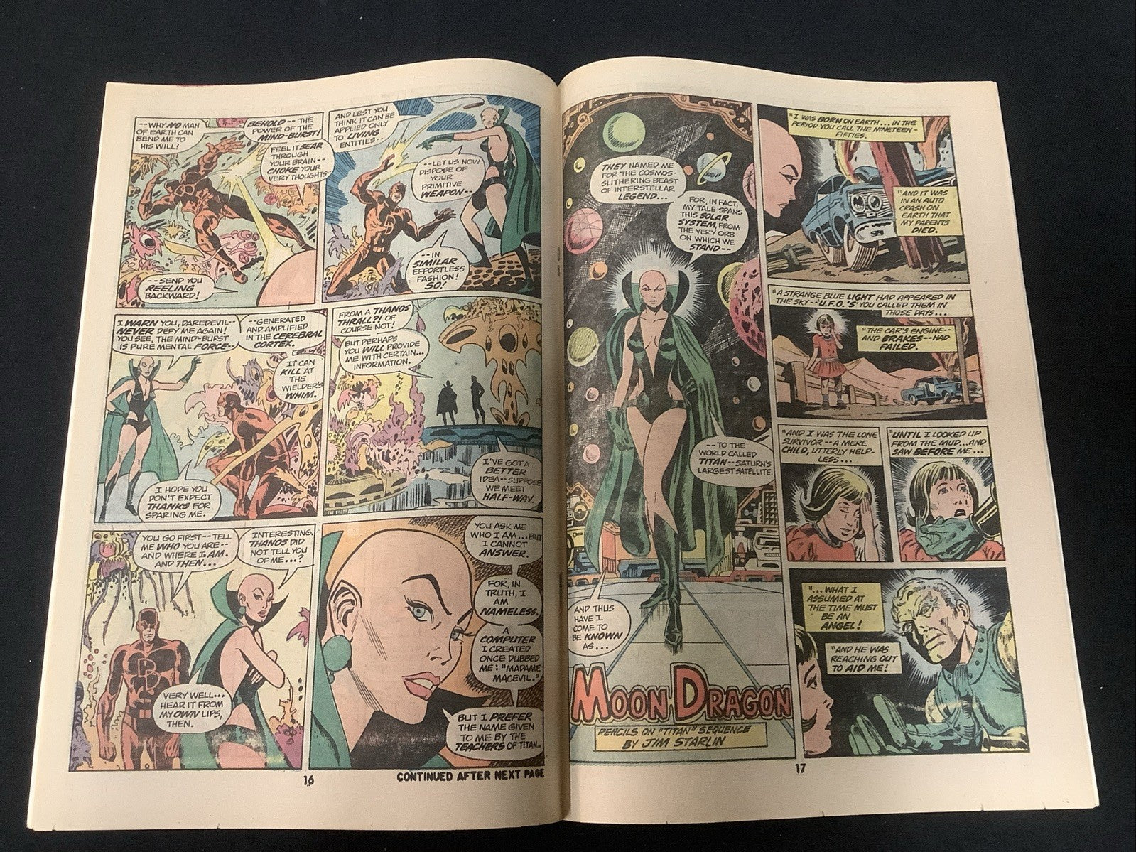 Daredevil #105 (Marvel Comics November 1973) VF (8.0) Cover + Origin Moondragon