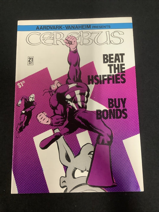 Cerebus #21 (Aardvark-Vanaheim October 1980) VF/NM (9.0) 1st Captain Cockroach