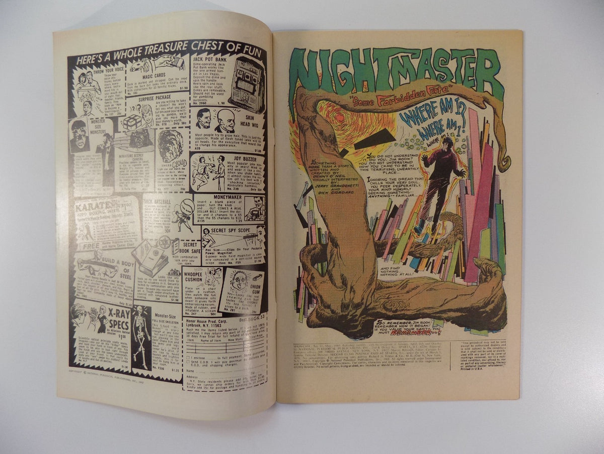 Showcase #82 Nightmaster DC Comic May 1969 Very Fine-