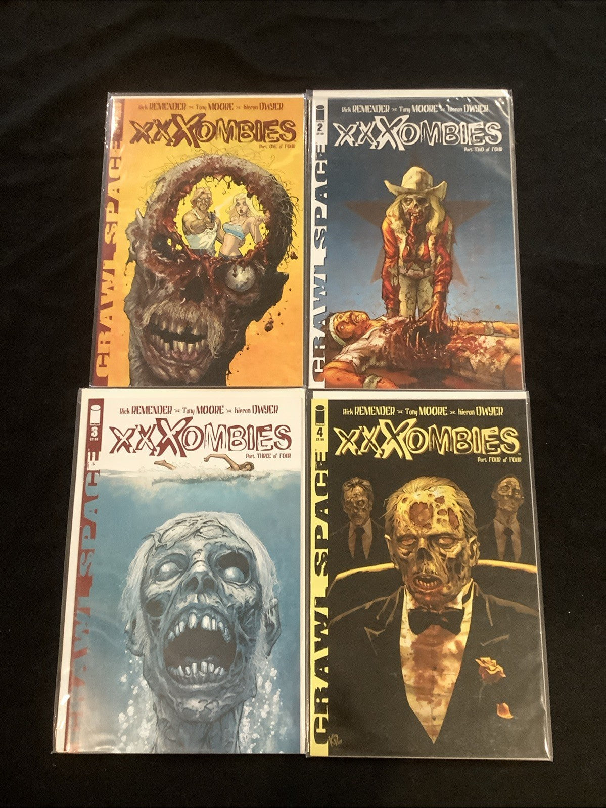 Crawl Space: Xxxombies #1-4 Complete Comic Set, Image Comics, Rick Remender