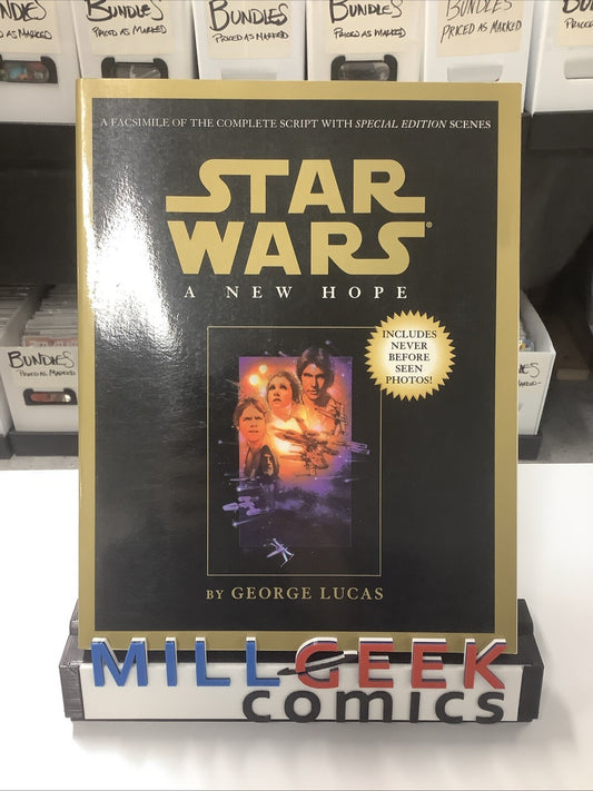 STAR WARS A NEW HOPE Facsimile of the Complete Script by George Lucas w/ Photos