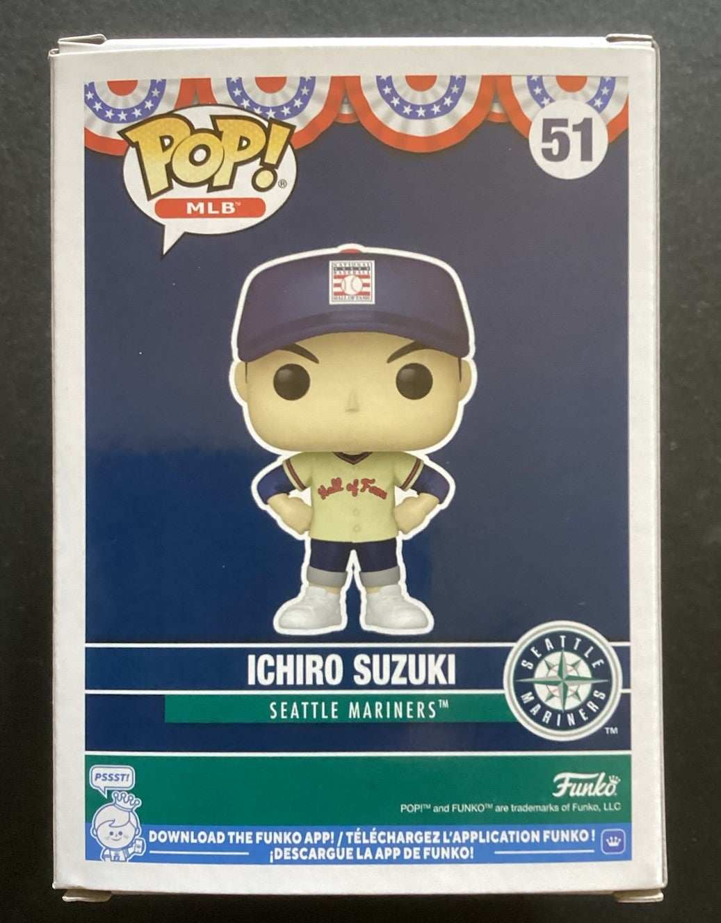 Funko Pop Ichiro Suzuki Seattle Mariners Hall of Fame Figure SGA 8/6/25