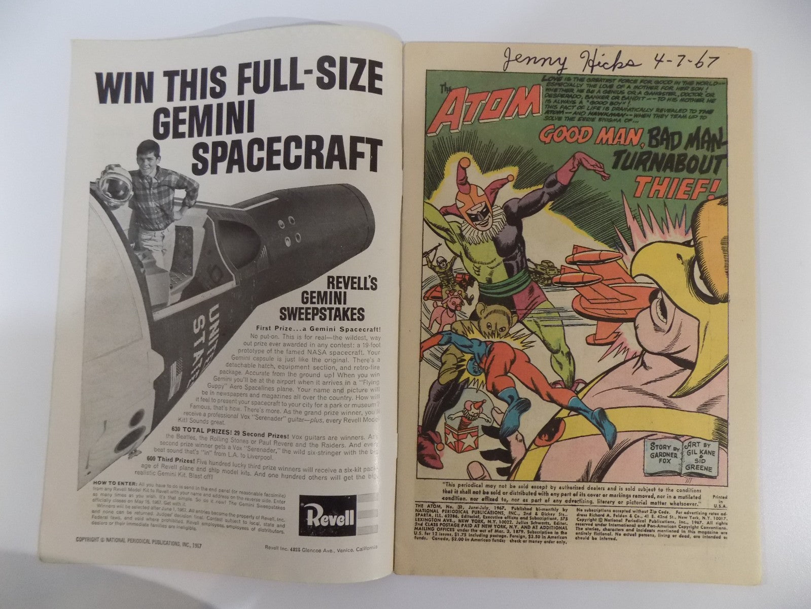 Atom #31 DC Comic July 1967 Fine-