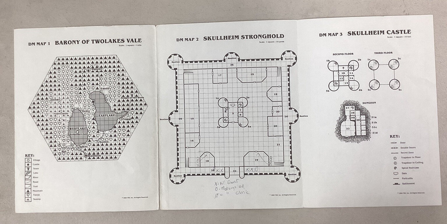 TSR 9118, CM2, Dungeons & Dragons Adventure Module, Death’s Ride 1984