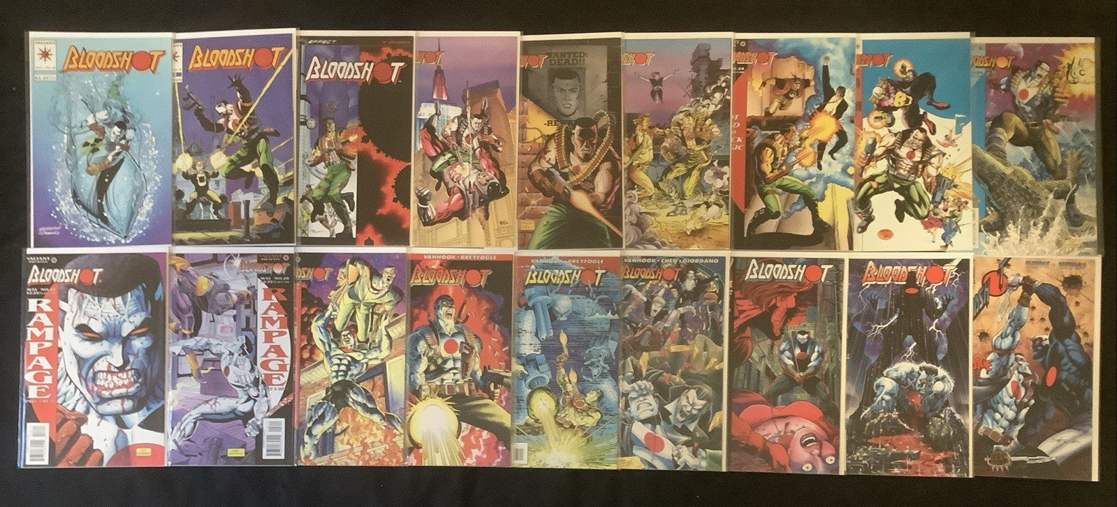 Bloodshot #0-51 + Yearbook + Last Stand Complete Comic Set, Valiant, 1993