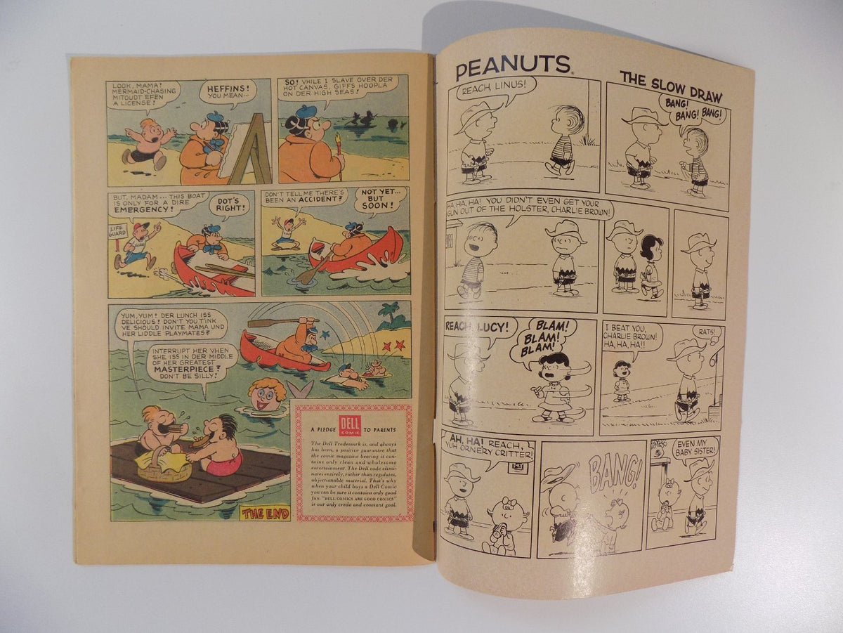 Tip Top Comics #222 Early Peanuts! Dell Comic August 1960 Fine+