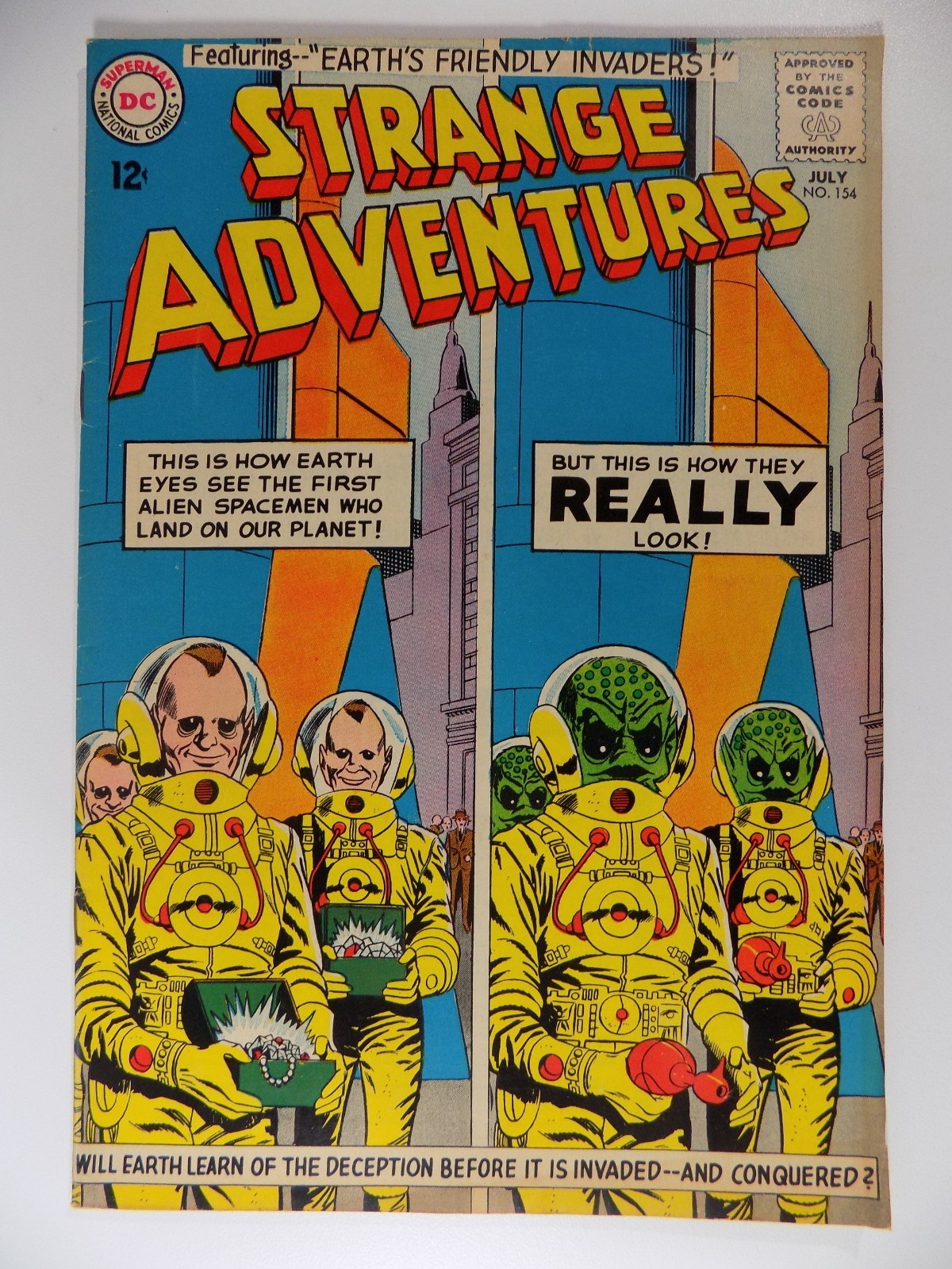 Strange Adventures #154 DC Comic July 1963 Fine+
