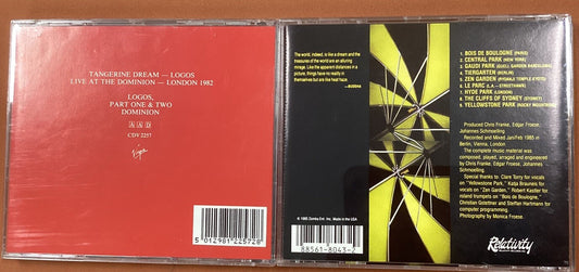 Tangerine Dream 2 CD Lot (Le Parc, Logos Live, Like New)-JD