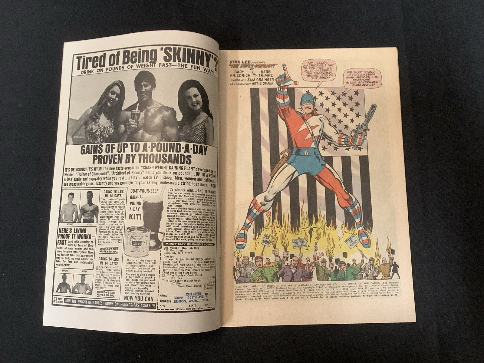 Nick Fury Agent of Shield #13 (Marvel Comics 1969) VF+ (8.5) Stan Lee