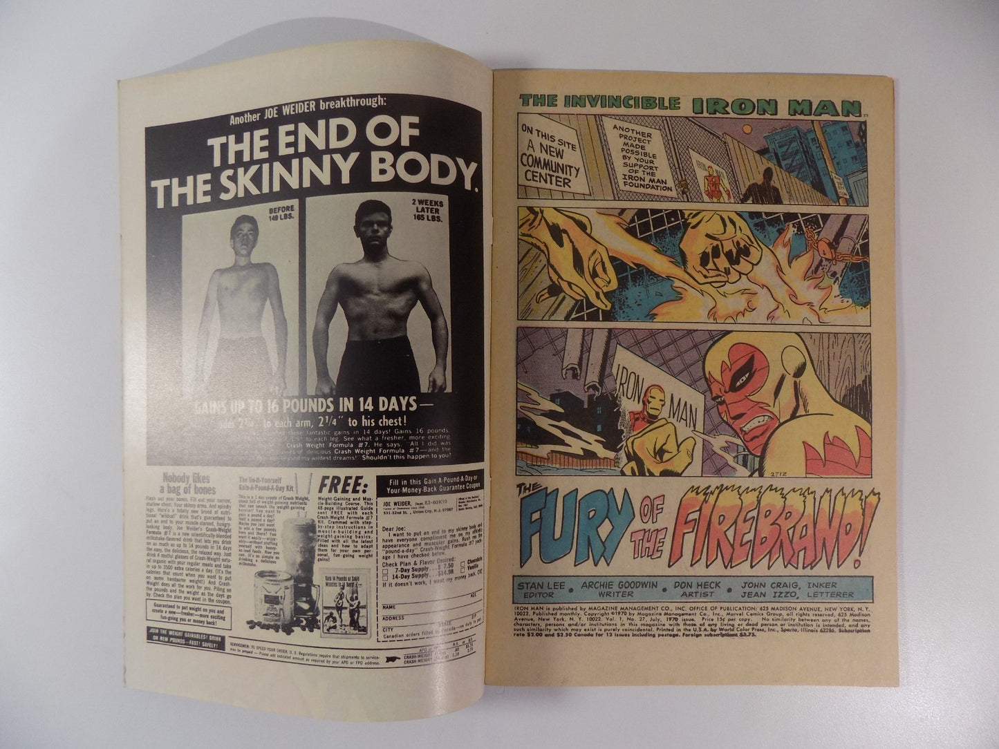 Iron Man #27 Marvel Comic July 1970 Very Fine