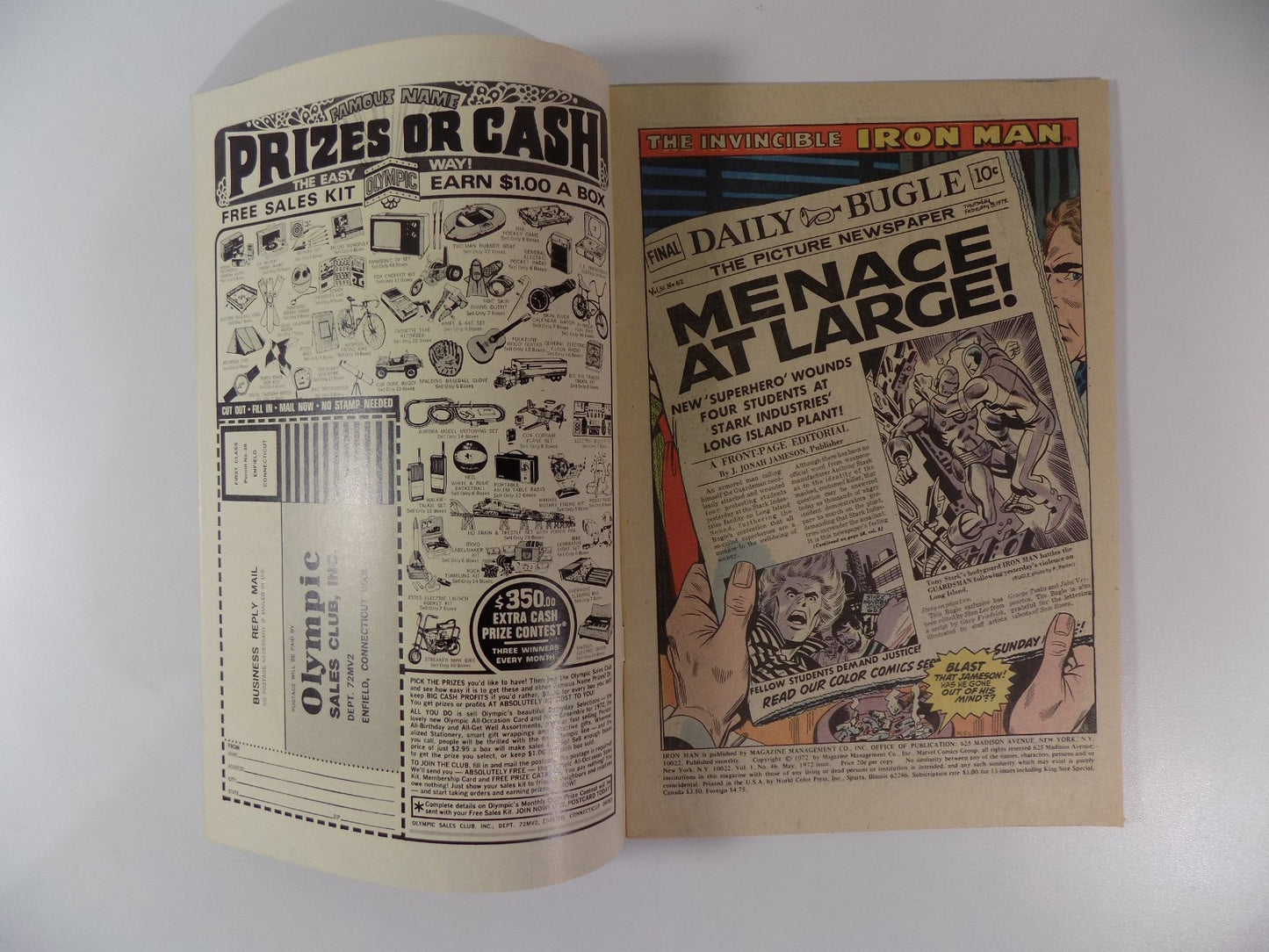 Iron Man #46 Marvel Comic May 1972 Very Fine-
