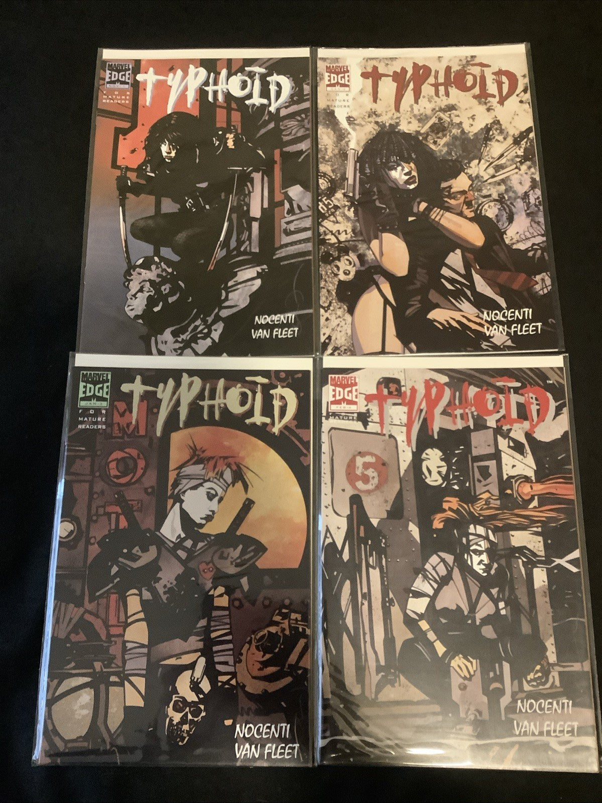 Typhoid #1-4 Complete Comic Series, Marvel Comics, Noncenti/Van Fleet, 1995