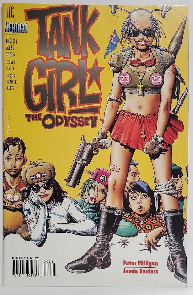 Tank Girl: the Odyssey #1-4 1995 Vertigo DC Milligan Hewlett Bolland Gorillaz