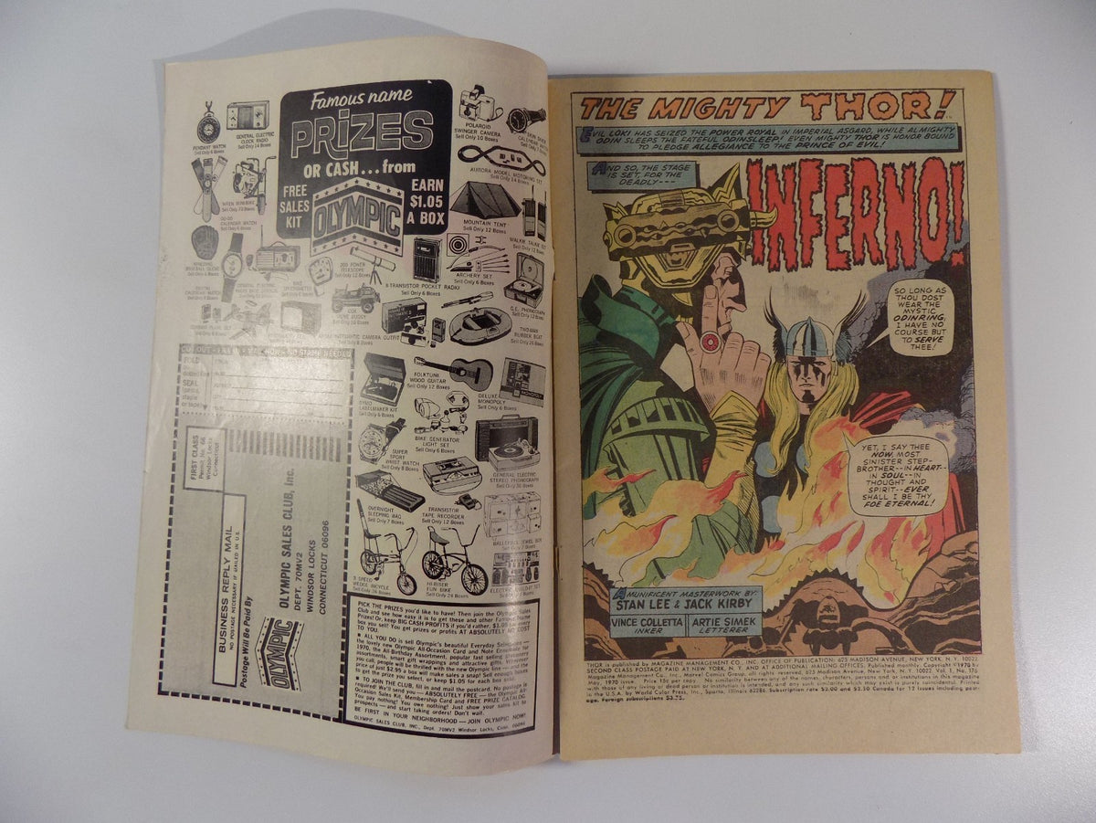 Thor #176 Marvel Comic May 1970 Fine/Very Fine
