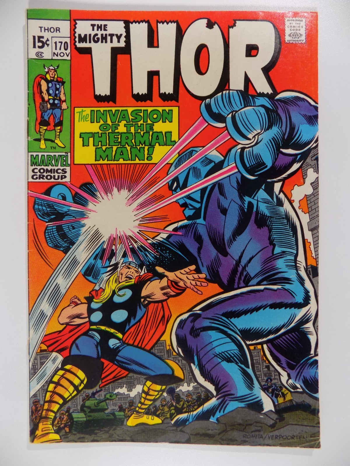 Thor #170 Marvel Comic November 1969 Fine/Very Fine