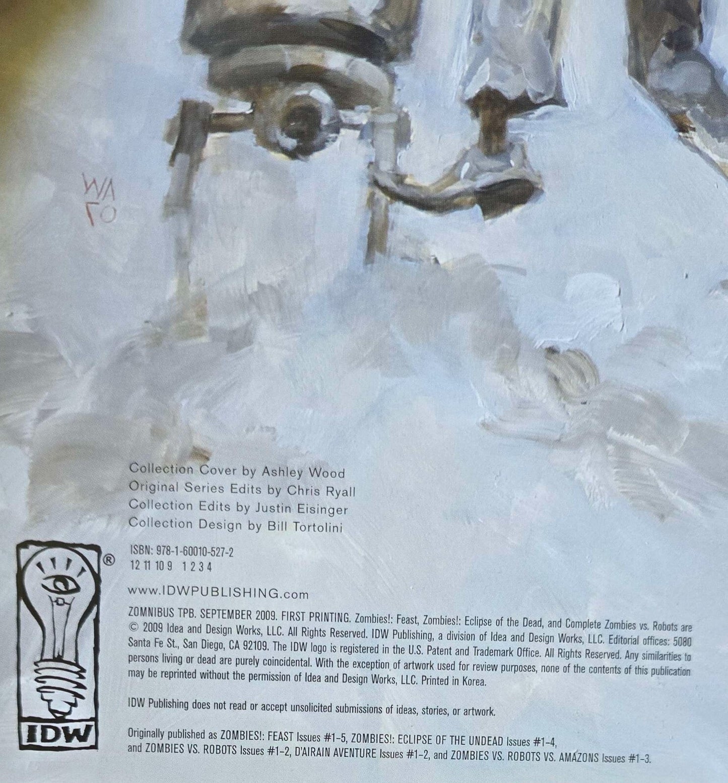 Zomnibus Volume. 1 - Ashley Wood! (1st Printing, Sep 2009)